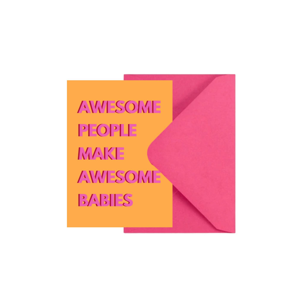 Mini Postkarte Awesome Baby - finimi