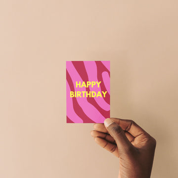 Mini Postkarte Happy Birthday - finimi